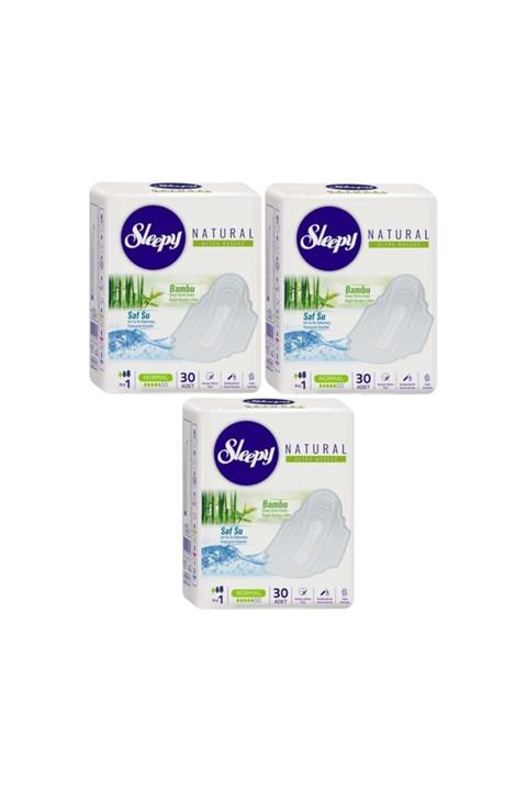 Sleepy Natural Ultra Hassas Hijyenik Ped Normal 30×3 (90 Adet)