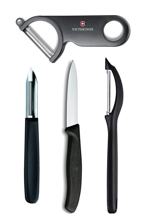 Victorinox Siyah Bıçak ve Soyucu Seti