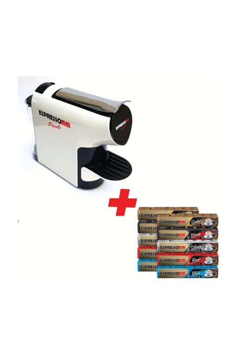 ESPRESSOMM Piccolo Kapsül Kahve Makinesi (Beyaz) - Nespresso Uyumlu