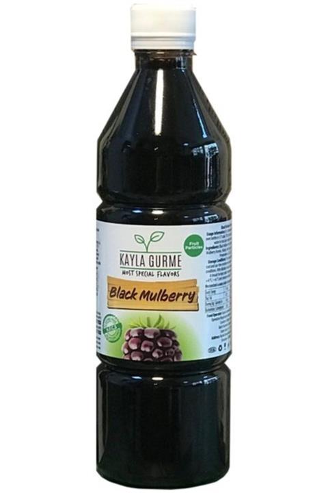 bitki diyarı Konsantre Karadut Şerbeti Katkısız Meyve Parçacıklı 1lt (4lt)