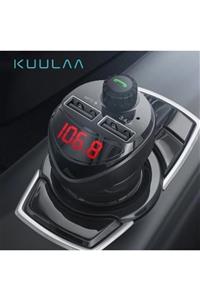 Kuulaa 3,4a 2 Usb Araç Kiti Hızlı Şarj Bluetooth Fm Transmitter