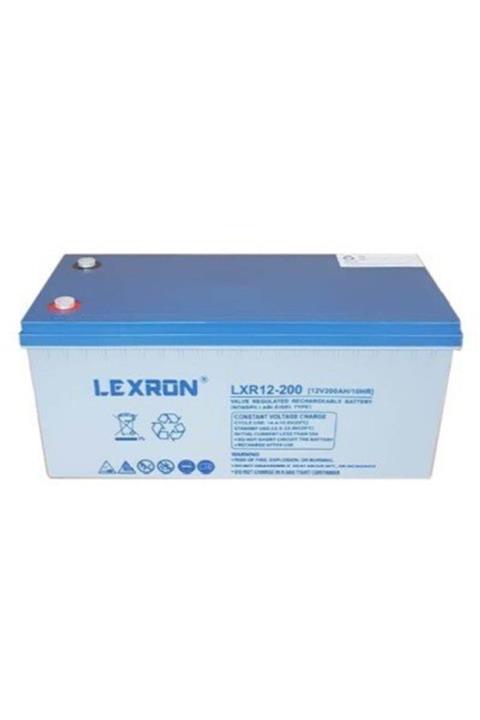 Lexron 12 Volt 200 Ah Amper Jel Akü Derin Döngü 2021 Tarihli C