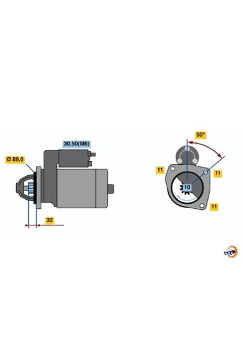 Bosch Marş Motoru Dw R 12v 1.4 Kw 0001108111