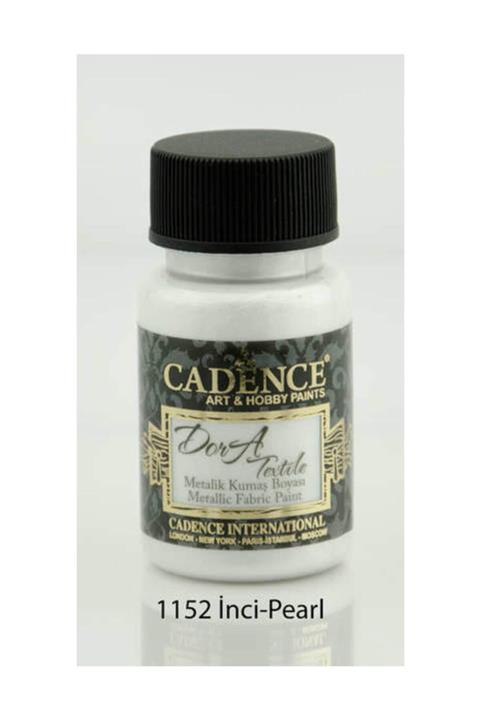 Cadence Dora Textile Metalik Kumaş Boyası 50 ml. 1152 İNCİ