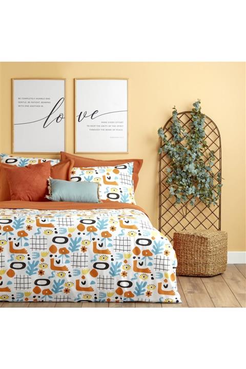 Bella Maison %100 Pamuk Ranforce Viola Tek Kişilik Nevresim Seti Hardal (160x220 Cm )