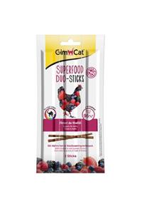 Gimcat Superfood Duo Sticks Tavuklu Yaban Mersinli Kedi Ödül Çubuğu 3lü 15gr