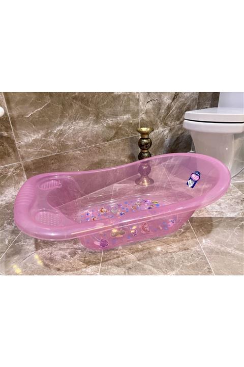 Sevi Bebe Bebek Banyo Yıkama Küveti Giderli Pembe