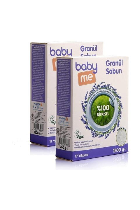 Baby&Me Bitkisel Granül Sabun Tozu 2li 1200 Gr Bae-20069