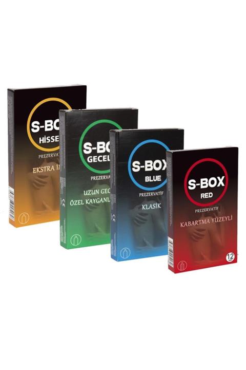 SBox 4lü Karma Paket (48 Adet) Prezervatif