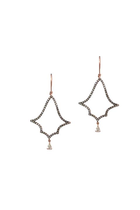 Takika Kadın Rose Gold Çan Küpe