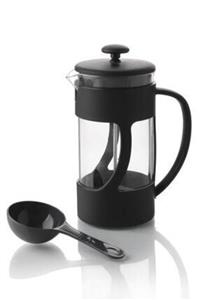 Baroness Ölçü Kaşıklı Cam French Press Filtre Kahve Ve Bitki Çayı Demliği  350 ml