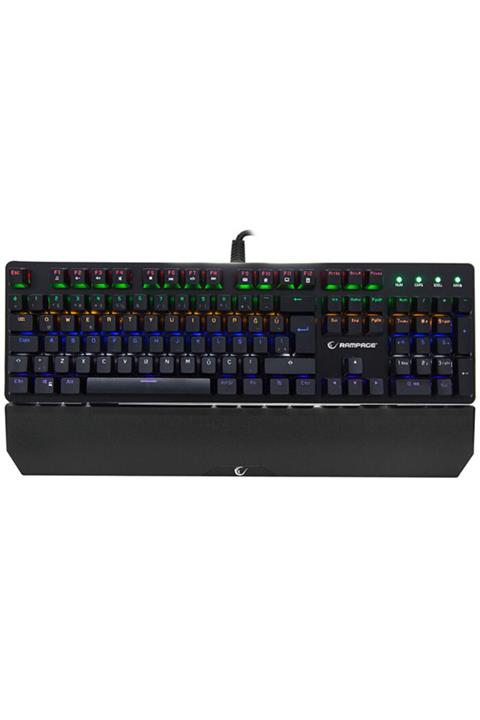 Rampage Kb-r81 Rainbow Tr Tuş Dizilimi Blue Switch Gaming Mechanical Keyboard