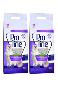 Pro Line Lavanta Kokulu Bentonit Kedi Kumu 10 Lt X 2 Adet