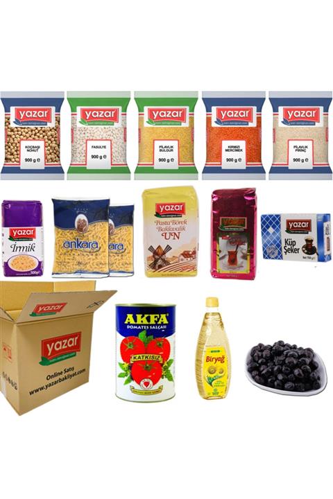 YAZAR Ramazan Paketi 13 Parça 11,25 Kg.