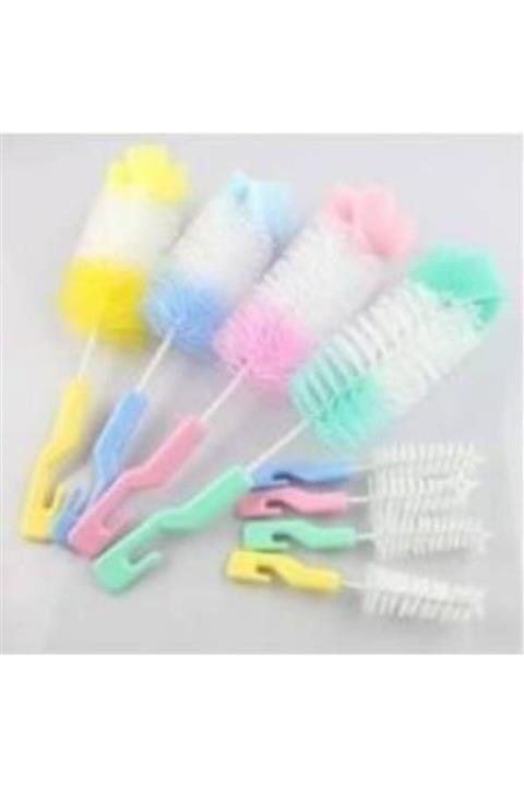 Çokuygunuz Sarı Biberon Temizleme Fırçası Seti