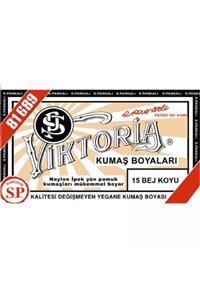 Viktoria 15 Bej Koyu Toz Kumaş Boyası 10 gr