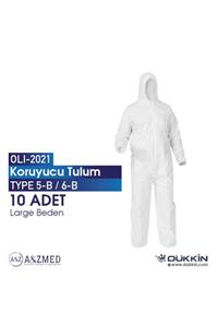 A&Z Med A&zmed Medikal Koruyucu Tulum 60gr Lamineli Type 5b/6b - 10 Adet L Beden