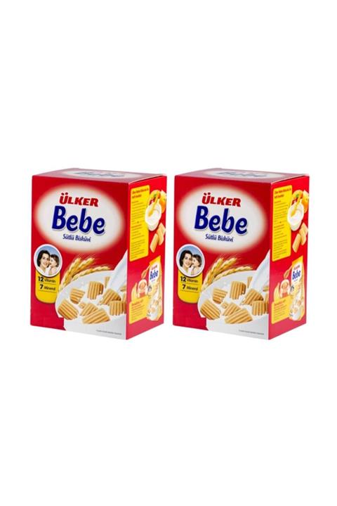 Ülker Bebek Bisküvi 1600 Gr 12 Vitaminli Kutu 2'li Set