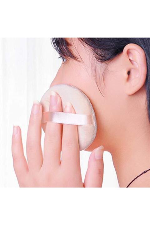 Flower Street Yüz Makyaj Pudra Pufu Yıkanabilir Likit Fondöten Yuvarlak Kozmetik Süngeri Sıvı Krem Gölgelendirme