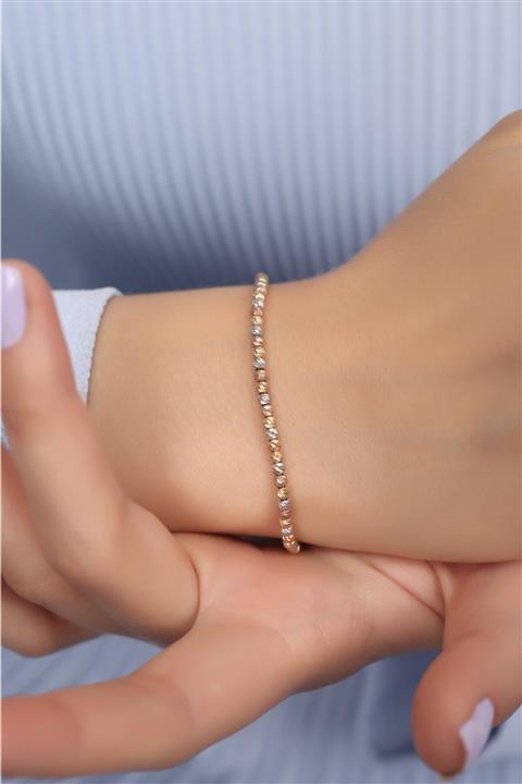 Marylebone Silver Dorika Toplu 3 Renk Gümüş Bileklik