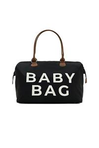 roma italy Siyah Baby Bag Baskılı Bebek Bakım Çantası