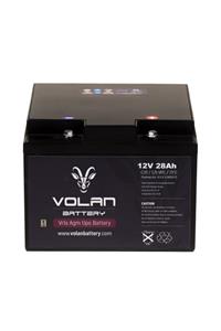 Volan Battery 12 Volt 28 Amper Kuru Akü 3 Yıl Garantili