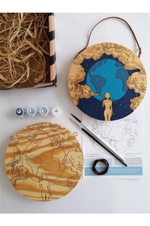 Mudita Wood ''dream'' Sayılarla Ahşap Boyama Kiti