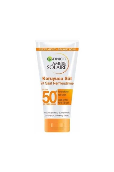Garnier Ambre Solaire Koruyucu Süt Spf 50+ Yüz Ve Vücut Seyahat Boyu 50 ml