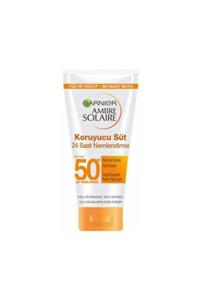 Garnier Ambre Solaire Koruyucu Süt Spf 50+ Yüz Ve Vücut Seyahat Boyu 50 ml