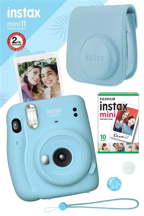 Fujifilm Instax Mini 11 Mavi Fotoğraf Makinesi Ve Hediye Seti 3