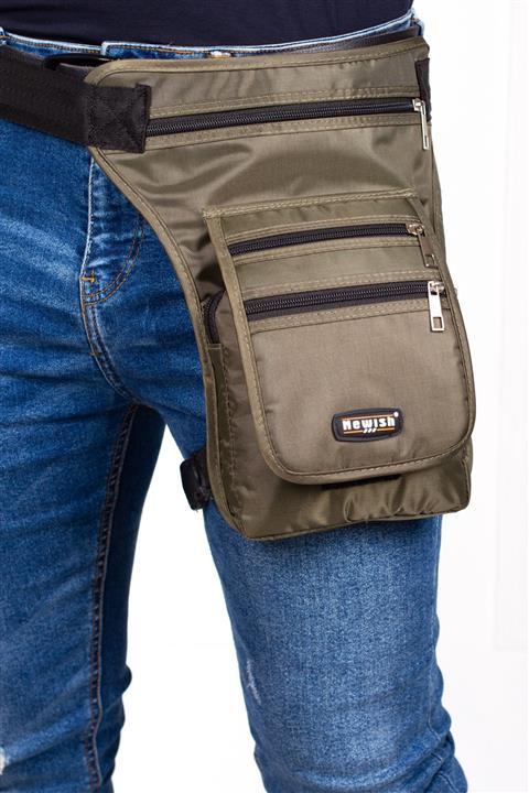 Newish Newada Erkek Modorcu Kurye Bel Bacak Çantası Haki