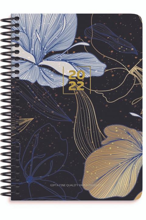 Gıpta 2022 Günlük Ajanda Spiralli 17x24 Gold Diary