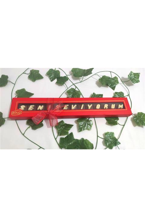 TTT.desıgn Senı Sevıyorum Çıkolata Paketi Sevgılıye Sevdiğine Yazılı