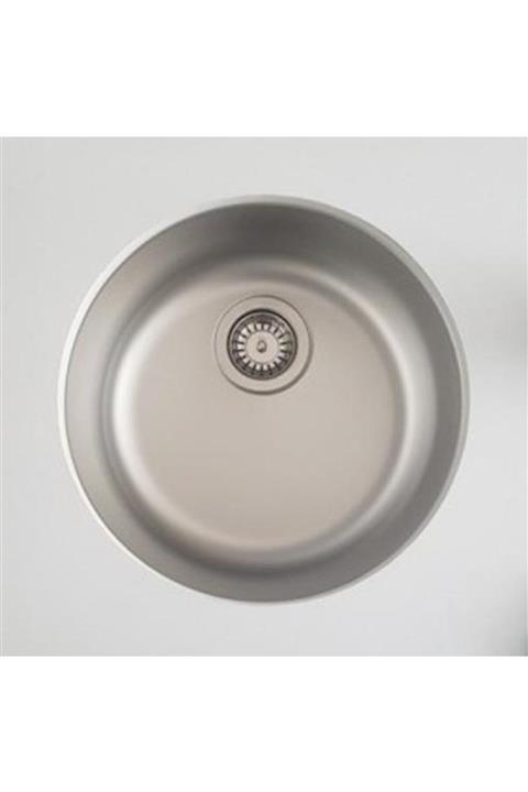 Teka Round Tezgah Mermer Altı Mutfak Evye Taşmasız Sifon Dahil