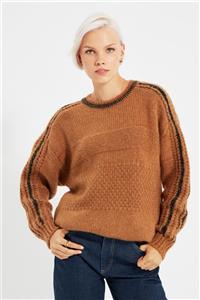 TRENDYOLMİLLA Camel Oversize Triko Kazak TWOAW22KZ0704