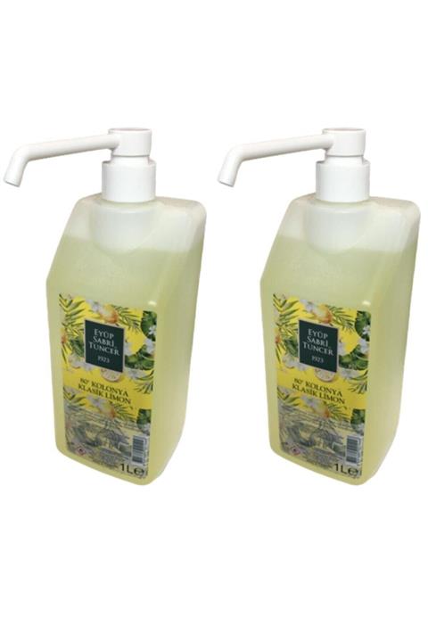 Eyüp Sabri Tuncer Sprey Başlıklı Klasik Limon Kolonyası 1 Lt 2 Adet