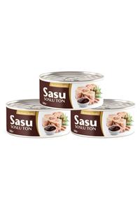 SASU SOSLUTON Barbekü Soslu Ton Balığı 3 X 160 G Bütün Dilim