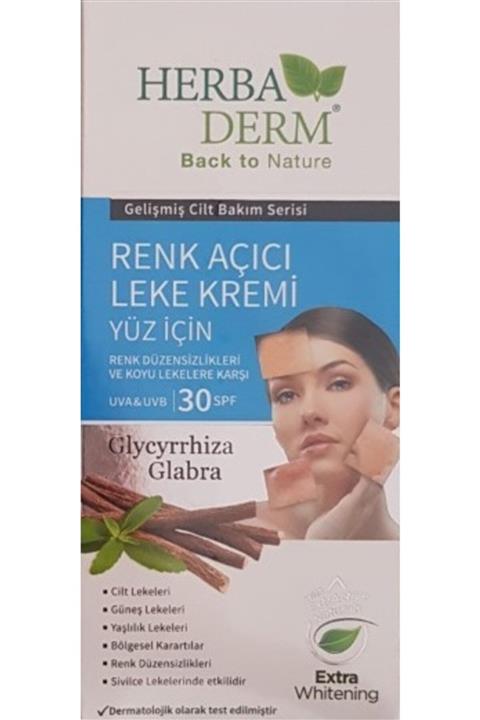 Herbaderm Renk Açıcı Leke Kremi (güneş Koruma Spf 30 ) 55ml Yeni Ürün + Vücut Yağı