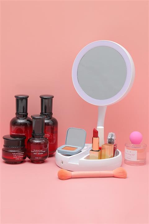 YOYOSO Ledli Çift Taraflı Yuvarlak Ayna 28,5 cm