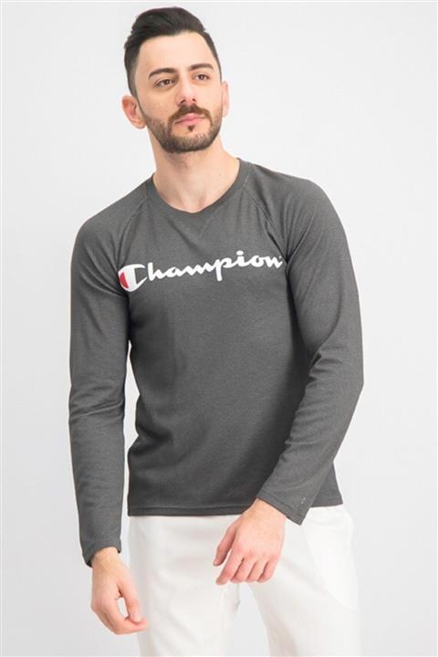 Champion Sweathirt Koyu Gri Sıfır Yaka Pullover Granite
