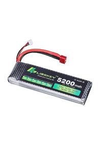 Schulzz Limskey 5200 Mah 7.4v 2s 30c Lipo Batarya Pil Drone Uçak Tekne Uyumlu T Plug 2 Bölmeli