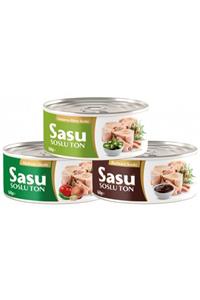 SASU SOSLUTON Barbekü Soslu Ton 160 Gr , Jalapeno Biberi Soslu Ton 160 Gr , Akdeniz Usulü Ton 160 Gr