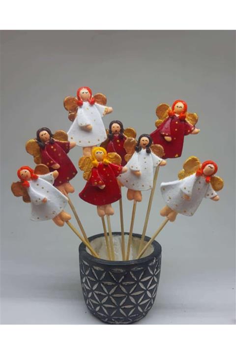 Dodemert Home Melek Kızlar Saksı Dibi Süsleri 10 Adet