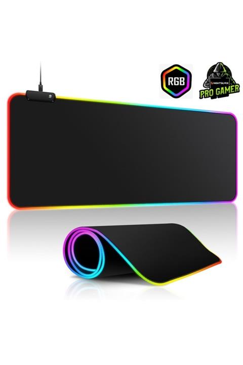 NIGHTSILVER Silverpad Profesyonel Seri 70x30cm 700x300mm Xl Rgb Gaming Oyuncu Mousepad