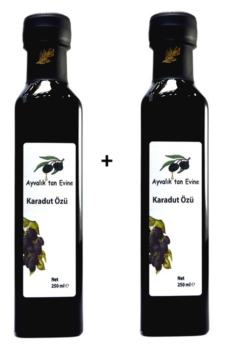 Ayvalıktan Evine Doğal El Yapımı Karadut Özü 250 Ml(350 Gr) X 2