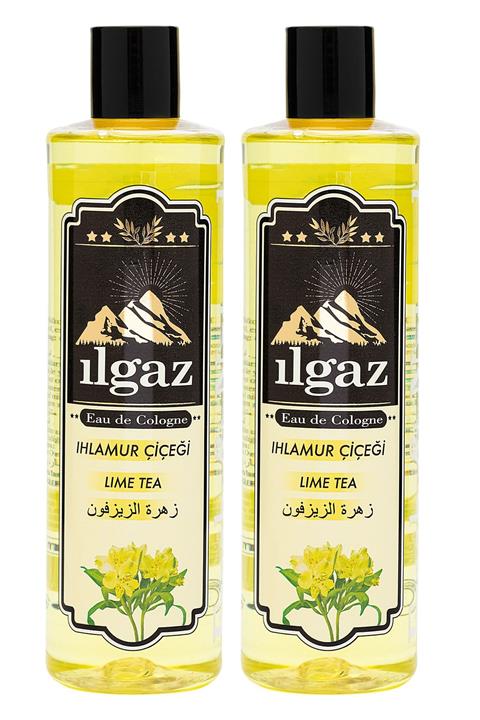 ILGAZ Elit 400ml Ihlamur Çiçeği Kolonyası 2'li Kalıcı Esanslı Ihlamur Kolonyası Eko Set