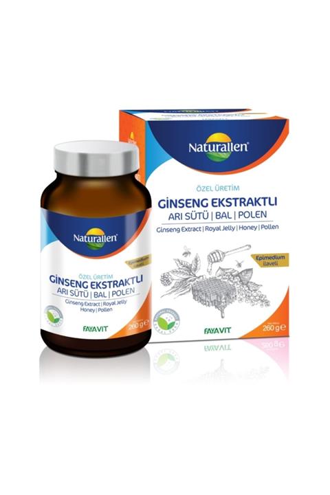 Naturallen Ginseng Ekstraktlı Ballı Bitkisel Karışım 260 Gr