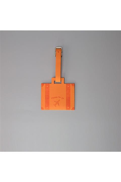 SMYRNA VEGAN Giza Bagaj Valiz Etiketi Turuncu