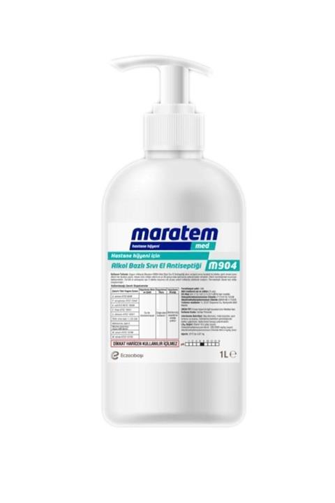 Eczacıbaşı Maratem M904 Alkol Bazlı Sıvı El Antiseptiği 1 lt