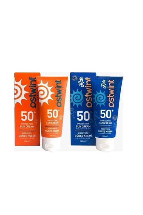 Ostwint Güneş Kremi Spf 50 Faktör 100 Ml + Çocuk Sun Yüksek Koruma Ve Nem Spf 50 Faktör 100 Ml
